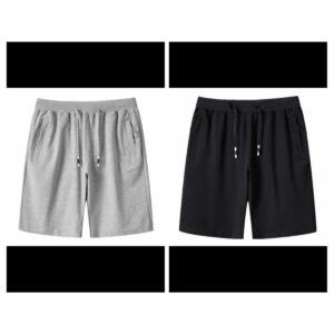 Pack Of 2 Men's Stripe Style Jersey Fashion Shorts | Soft Fabric Casual Summer Wear