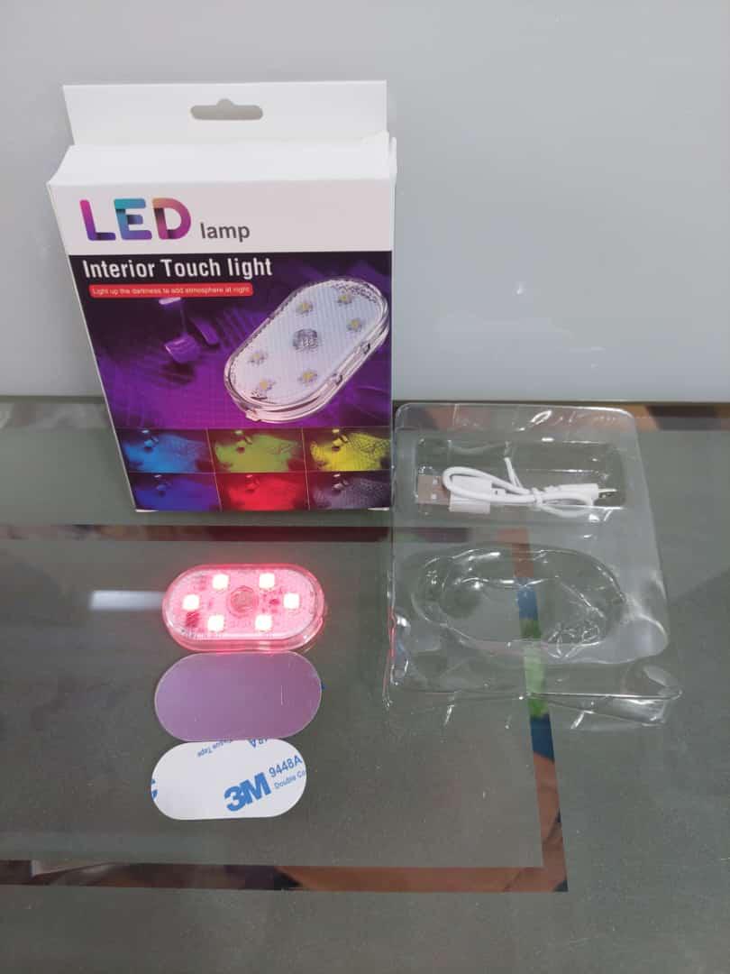 Car LED Lights Interior Magnetic Auto Interior lighting USB Rechargeable Portable LED Lights Car Night Reading Car Ambient Lighting 7 Colors (Random color) - Image 4