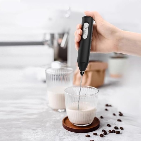 Electric Coffee & Egg Beater | USB Rechargeable | 2βinβ1 Handheld Mixer | Adjustable Speed Frother & Milk Foamer - Image 3