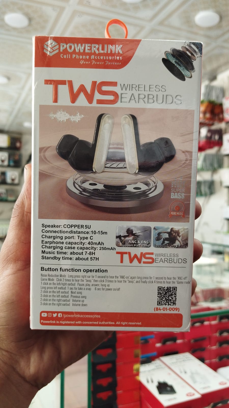 Powerlink Sonic TWS Wireless Earbuds with ANC + ENC Noise Cancellation & Wireless - Image 4