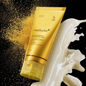 Medicube Turmeric Overnight Wrapping Peel Off Mask 75ml Korean Skincare With Collagen For Glowing Elastic Skin - Made In Korea