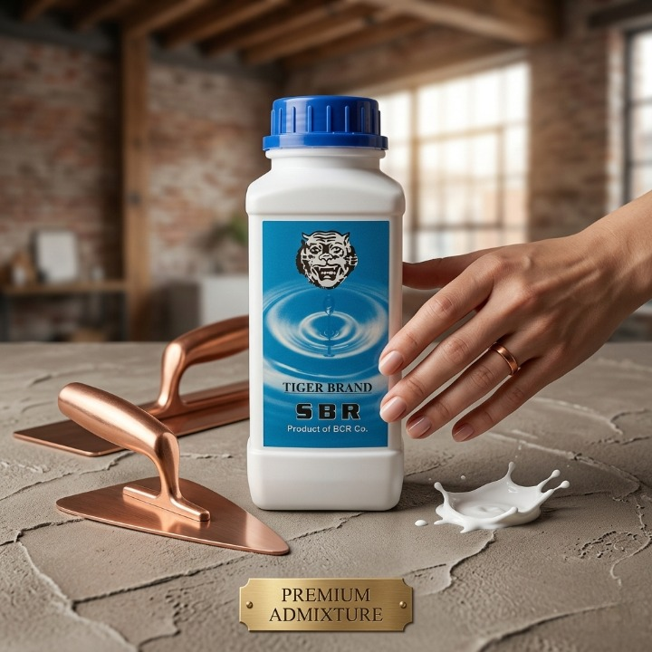 SBR High Quality Tiger Brand Waterproofing Admixture – Strong Bonding Agent for Cement & Concrete