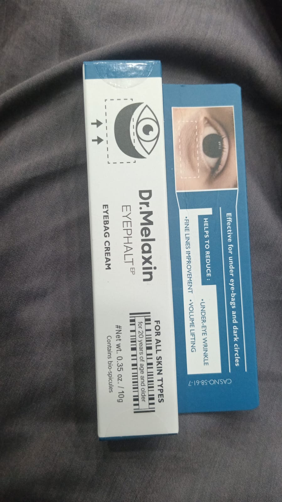 Dr Melaxin Eyephalt Eye Cream for Eyebags Dark Circles Puffiness Treatment Hydrating Under Eye Cream (10g) - Image 4