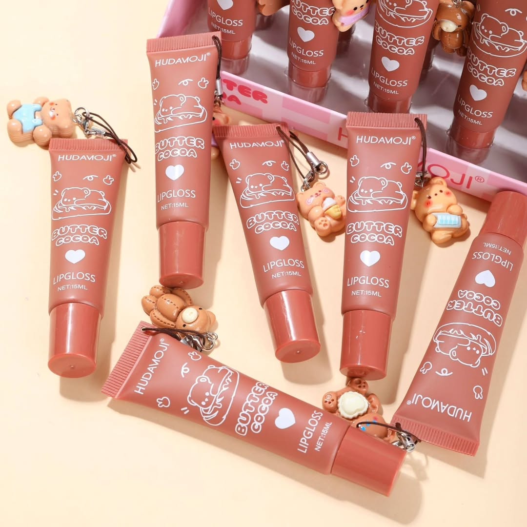 Hudamoji Multi-Shade Butter Cocoa Matte Lip Gloss – Lightweight & Rich Color Collection (Pack Of 2) - Image 3