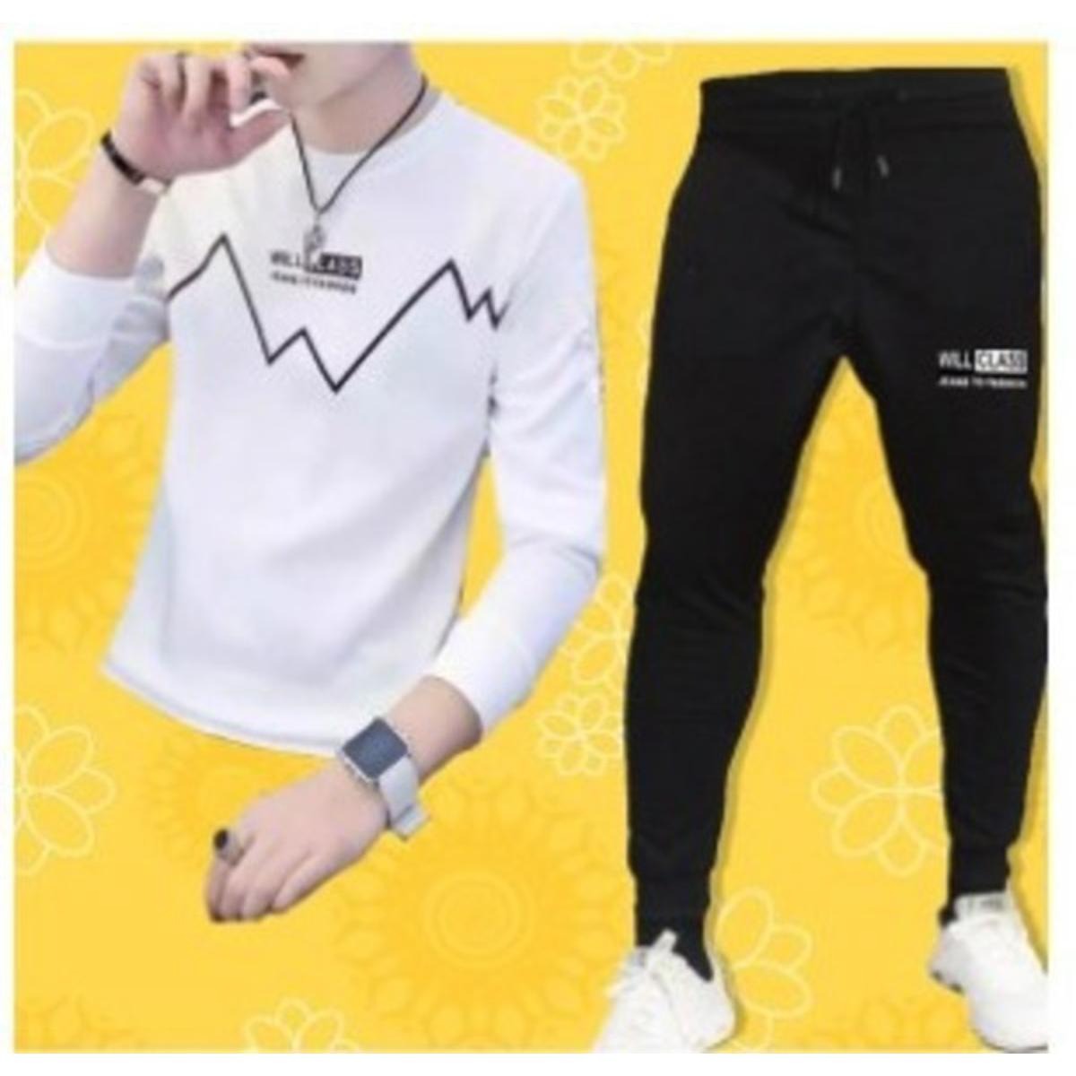 Printed T-Shirt and Trouser Summer Track Suit for Men & Boys – Comfortable Casual Two-Piece Outfit, Soft Breathable Fabric - Image 2