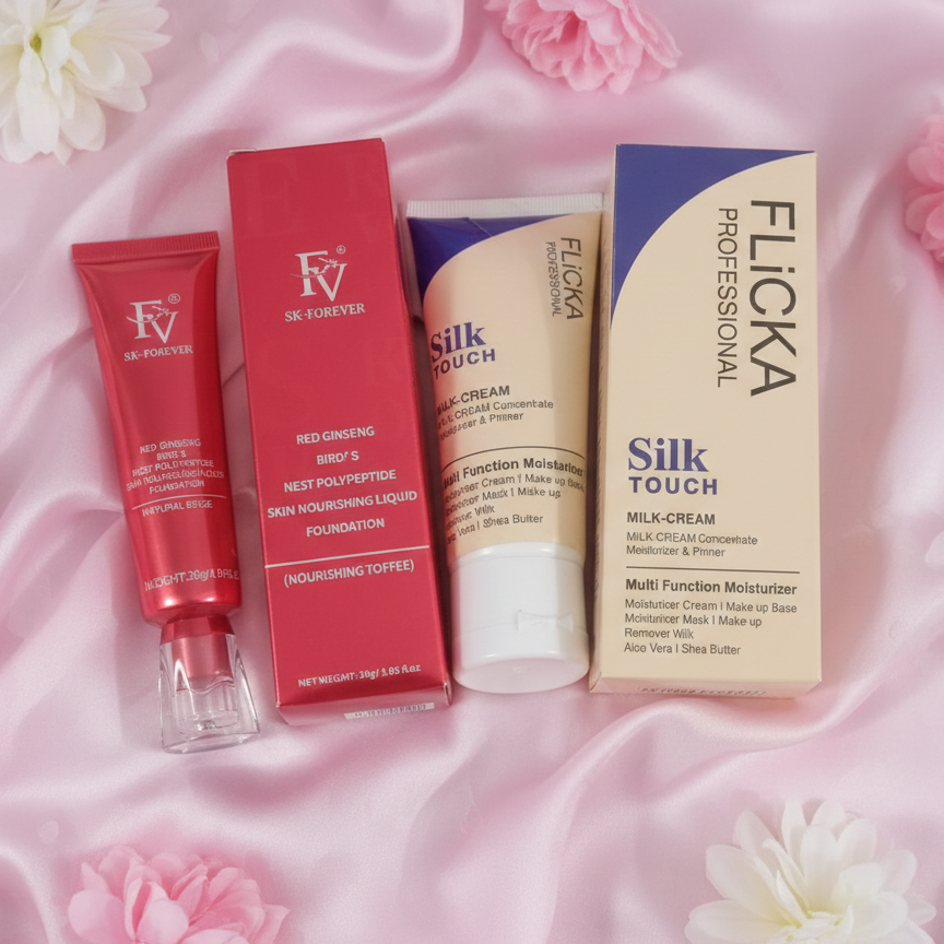 Flicka 2-In-1 Makeup Deal – Primer (60g) + Foundation (30g) Combo - Image 5