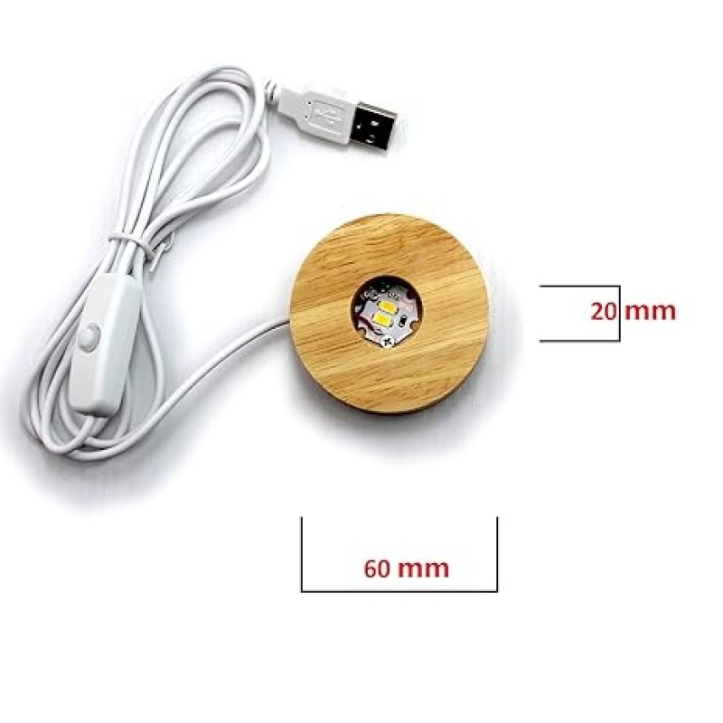 1 Pc USB LED Galaxy Crystal Ball Lamp | 3D Planet Moon Night Light | Bedroom & Party Home Decor | Kids Birthday Gift (Moon Shape Only) - Image 2