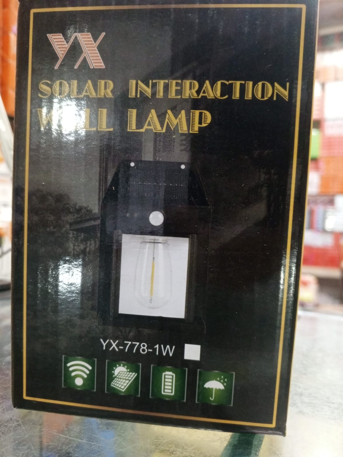 Solar Interaction Wall Lamp Waterproof Outdoor Motion LED Security Light (Model YX-778-1W) - Image 3