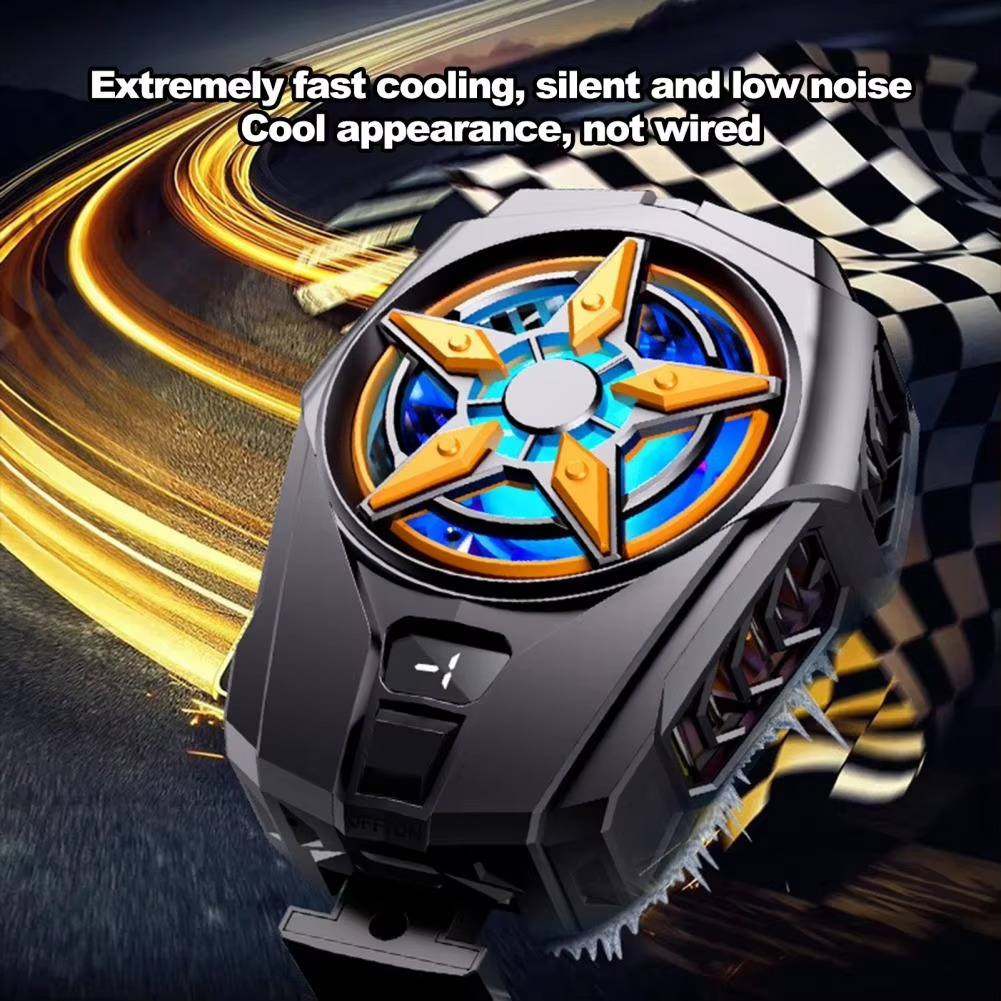 SL09 Practical Phone Cooler Fan, Easy To Carry, Smart Digital Display, Rear Phone Radiator, Fast Cooling ( Random Color ) - Image 4