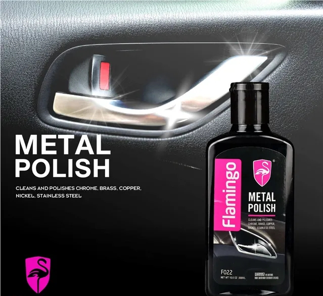 Flamingo Metal Polish 300ML – Multi-Surface Metal Cleaner & Shine Restorer for Chrome, Brass, Copper & Stainless Steel - Image 4