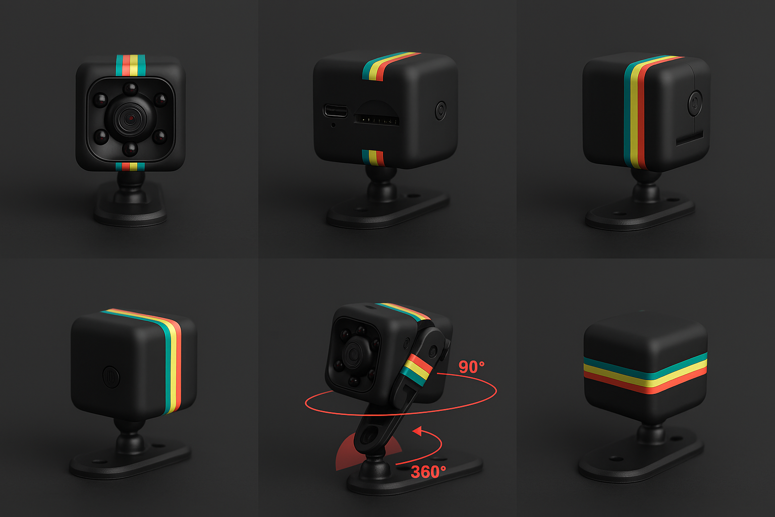 SQ10 Mini Hidden Camera with Night Vision – HD Recording, Motion Detection & Adjustable Holding Stand - Image 2