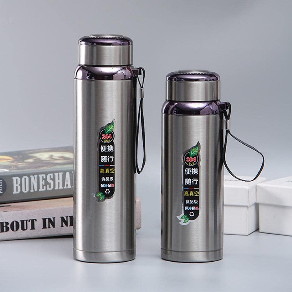 800ml / 1000ml Stainless Steel Thermos Bottle Vacuum Insulated Leakproof Water Bottle for Travel Gym Office - Image 2