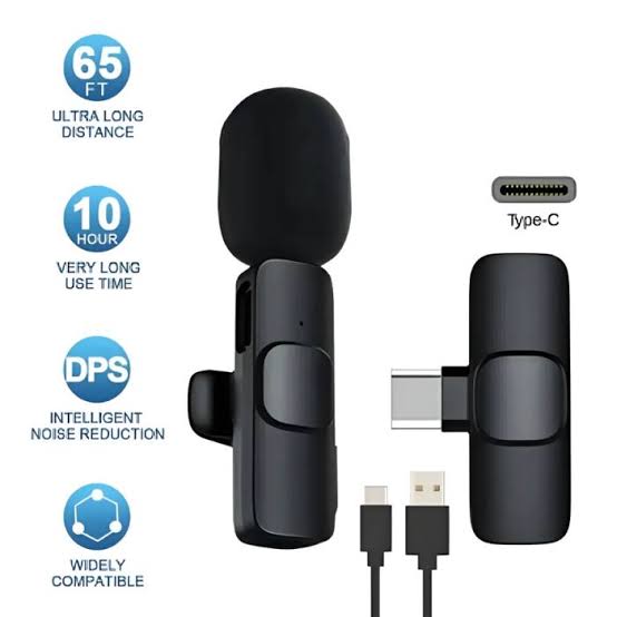 K9 Collar Wireless Microphone iPhone/Android & Type C Supported Wireless Microphone With ( i Phone Connector ) - Image 2