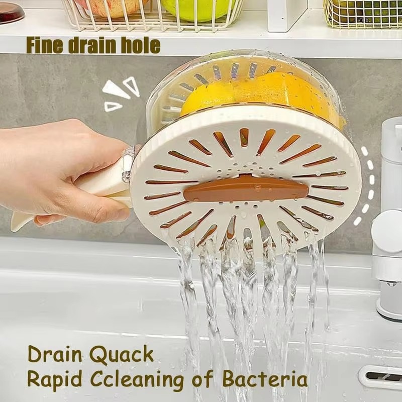 Multi-Functional Vegetable & Fruit Cleaning Basket | Folding Drainage & Storage Box | Fresh-Keeping Kitchen Filter Container - 1 Piece - Image 2