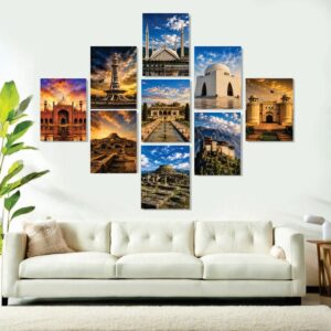 Set of 9 Premium Wall Art Photo Tiles ��� Modern Home Decor Sets 8x11