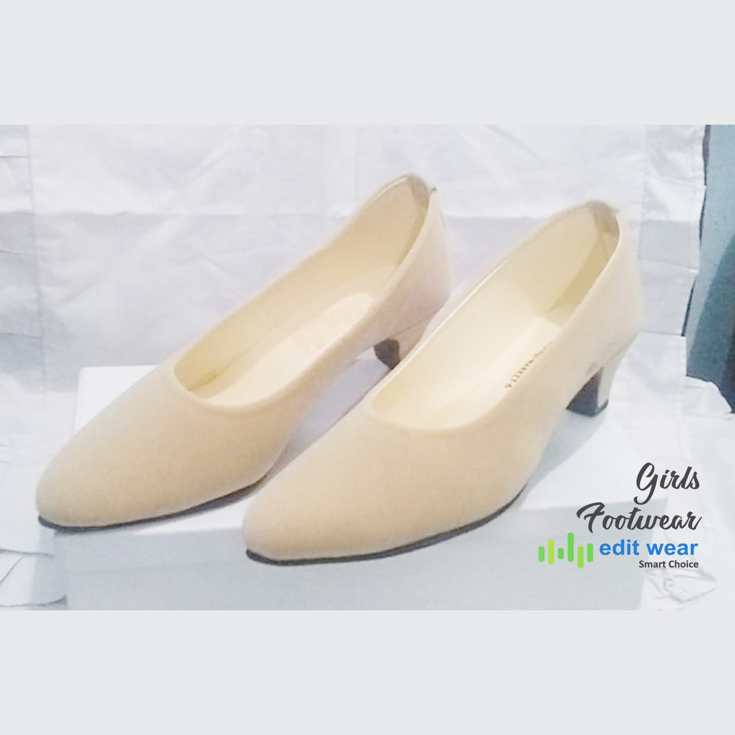 Ladies Velvet Pump Shoes – Comfortable 2 Inch Heel Casual & Party Wear Stylish Coat Pumps for Women - Image 4