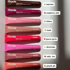 8 Colors Rhode Lip Care Series | Tinted Lip Balm | Lasting Moisturizing Blushes | Hydrated Lip Gel Oil | Pout Lips Long-acting Lip Treatment(1 pc)